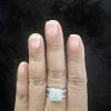Diamond Ring, Rhodium Gold Plated - Image 2